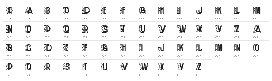 Construction Filled V2 Regular Character Map