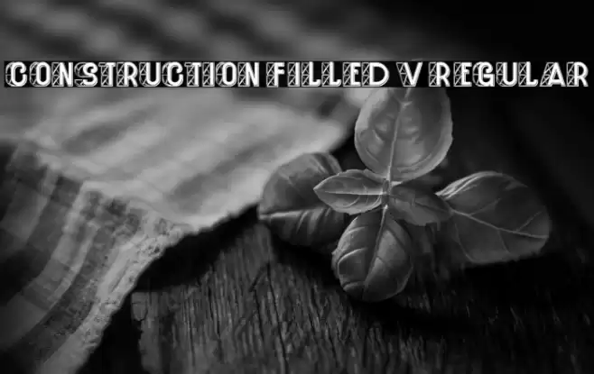 Construction Filled V2 Regular Font examples