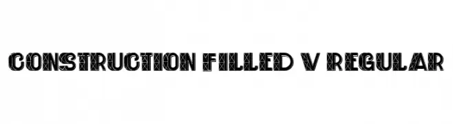 Construction Filled V3 Regular  免费字体下载
