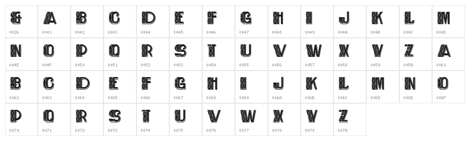 Construction Filled V3 Regular Character Map
