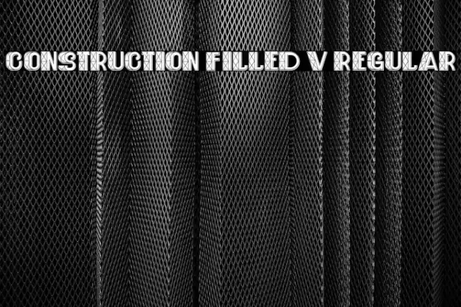 Construction Filled V3 Regular Font examples