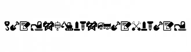 Construction Icons  नि: शुल्क फ़ॉन्ट्स डाउनलोड