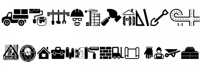 Construction Icons Font OTHER CHARS