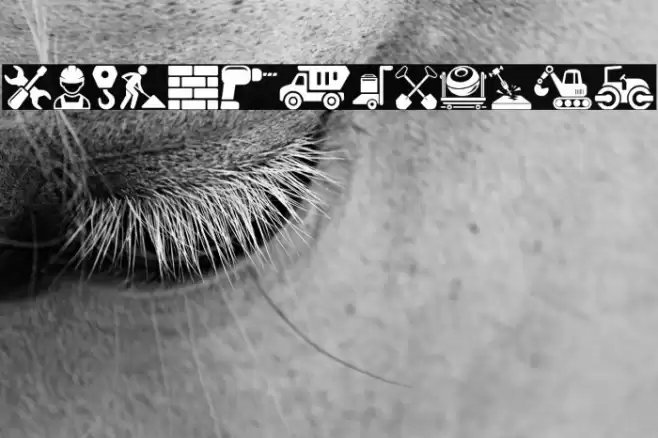 Construction Icons Font examples