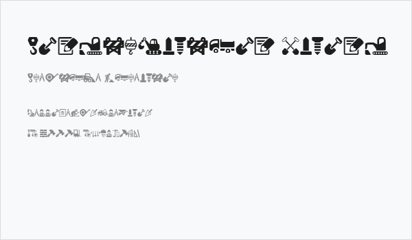 Construction Icons Business Card