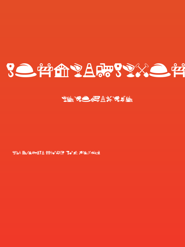 Construction Icons Poster