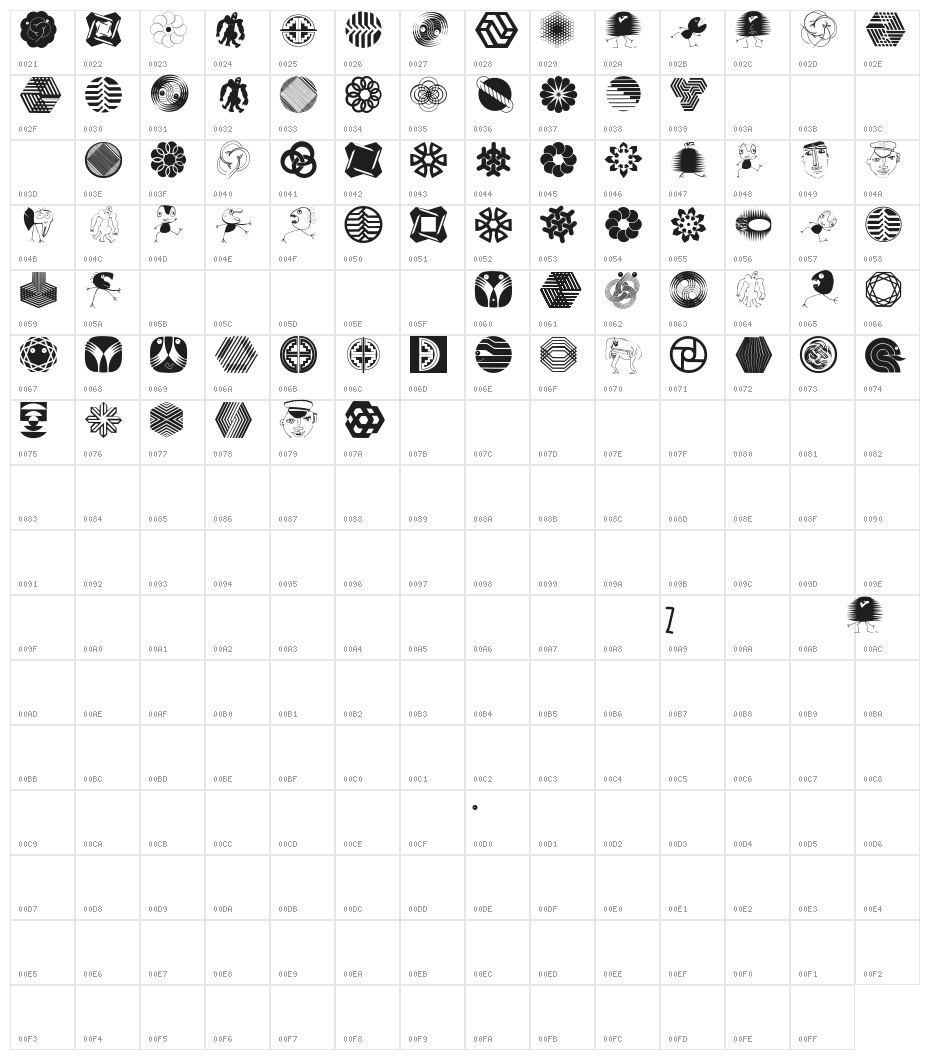 ConstructionAgainstFreehand Character Map
