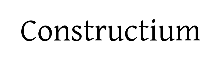 Constructium Font