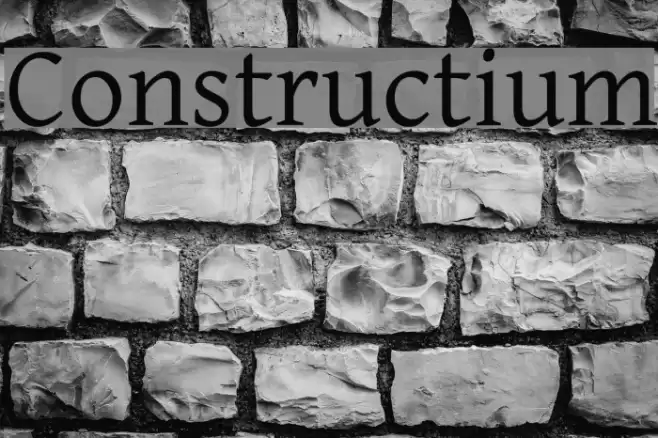 Constructium Font examples