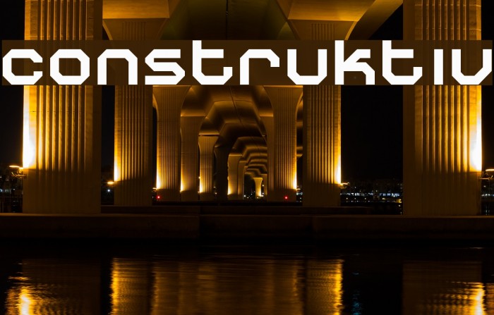 Construktiv Font examples