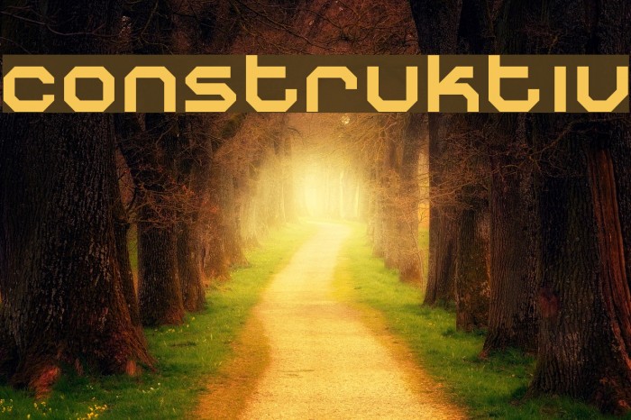 Construktiv Font examples