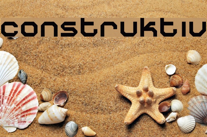Construktiv Font examples
