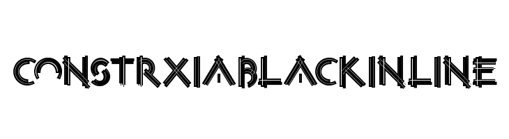 ConstrxiaBlackInline Font