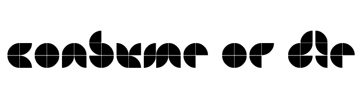 Consume or Die  font caratteri gratis