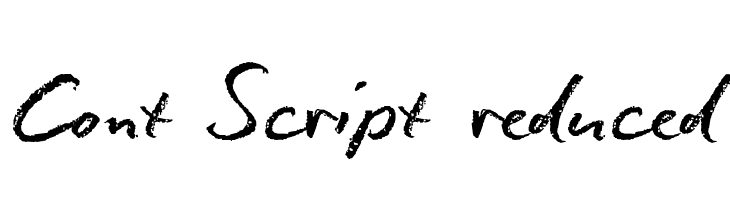 Conté Script reduced  Скачать бесплатные шрифты