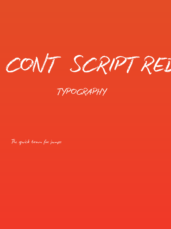 Conté Script reduced Poster