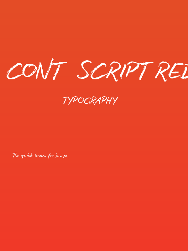 Conté Script reduced Poster