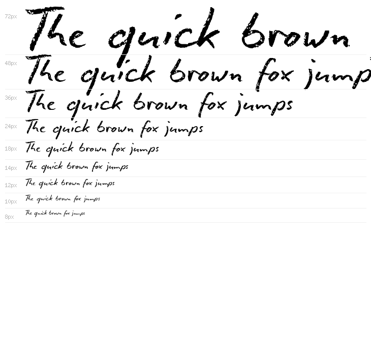 Conté Script reduced Waterfall