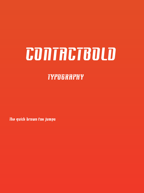 Contactbold Poster