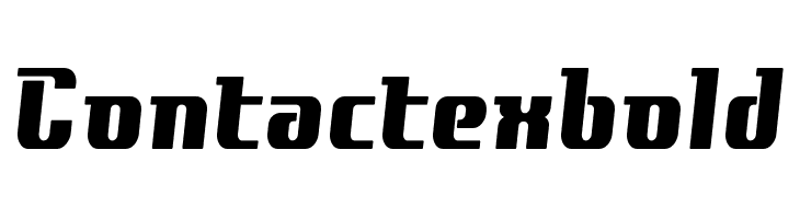 Contactexbold フォント