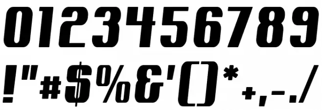 Contactexbold フォント その他の文字