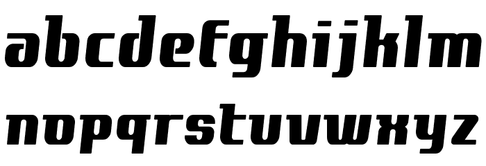 Contactexbold Font LOWERCASE