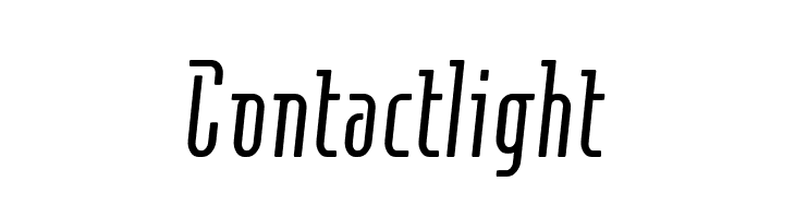Contactlight  フリーフォントのダウンロード