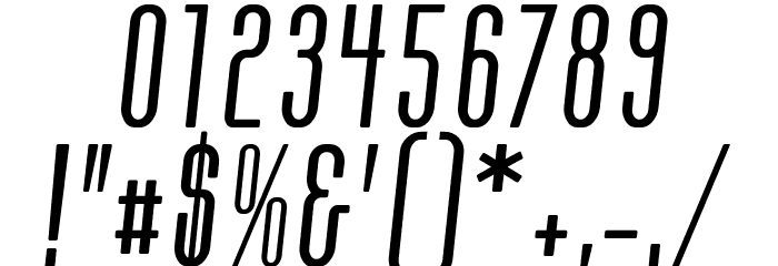 Contactlight Font Alte caractere