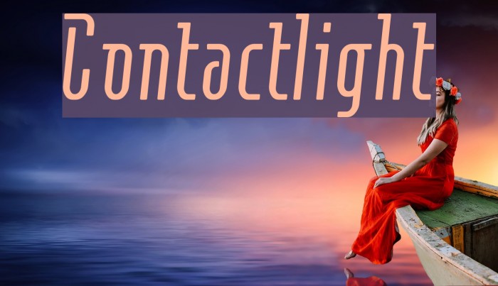 Contactlight Font examples