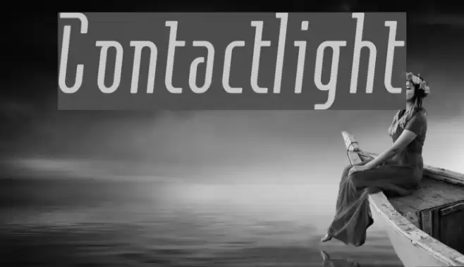 Contactlight Font examples
