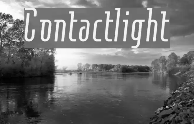 Contactlight Font examples