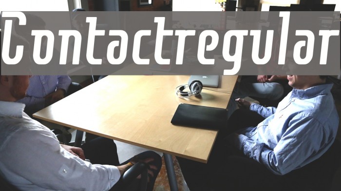 Contactregular Fonte examples