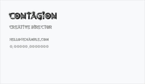 Contagion Business Card