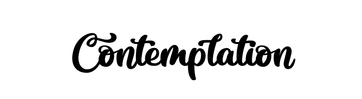 Contemplation  Descarca Fonturi Gratis