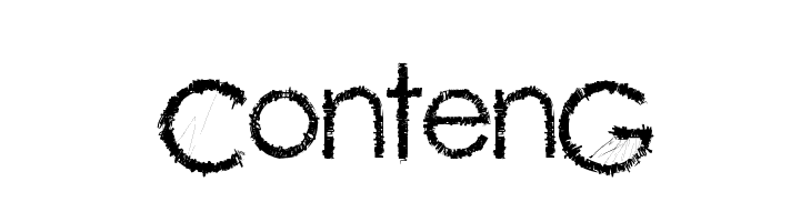 ContenG  Frei Schriftart Herunterladen