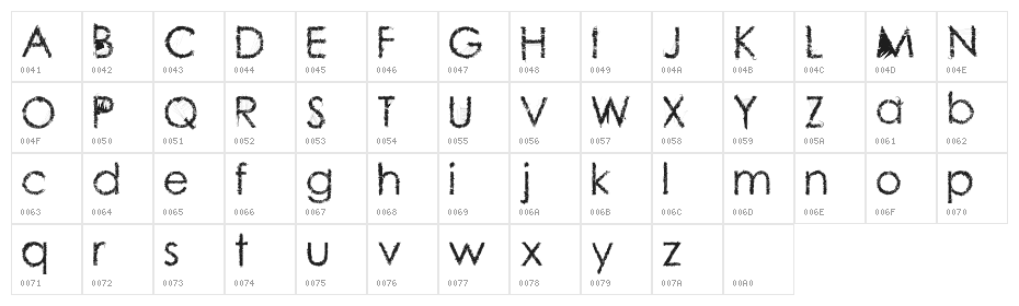 ContenG Character Map