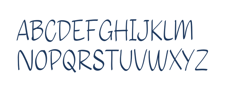 Content Cartoon Uppercase