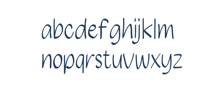 Content Cartoon Lowercase