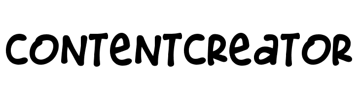 Content Creator  font caratteri gratis
