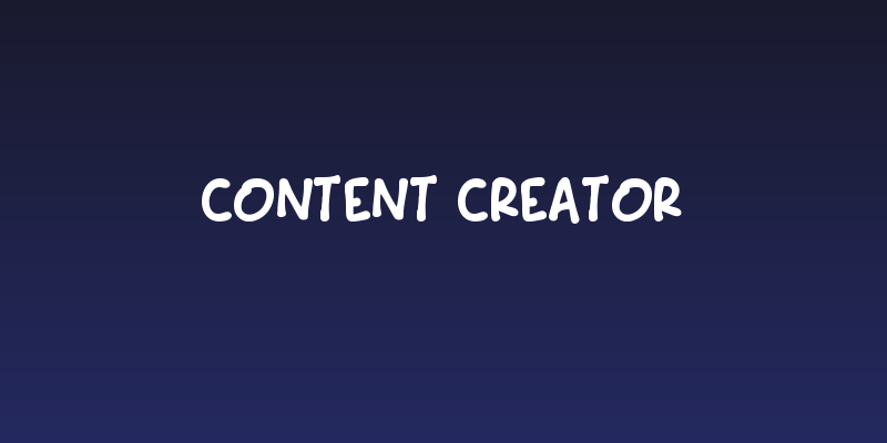 Content Creator Social Header
