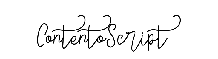 ContentoScript フォント