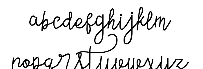 ContentoScript Font LOWERCASE