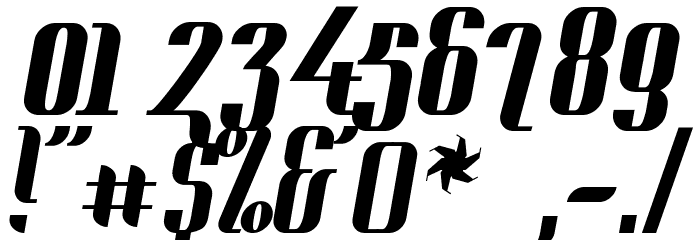 Context Clipped Heavy Schriftart Anderer Schreiben