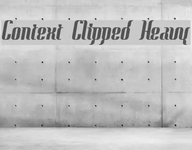 Context Clipped Heavy Caratteri examples