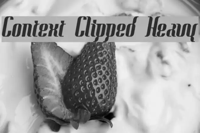 Context Clipped Heavy Caratteri examples