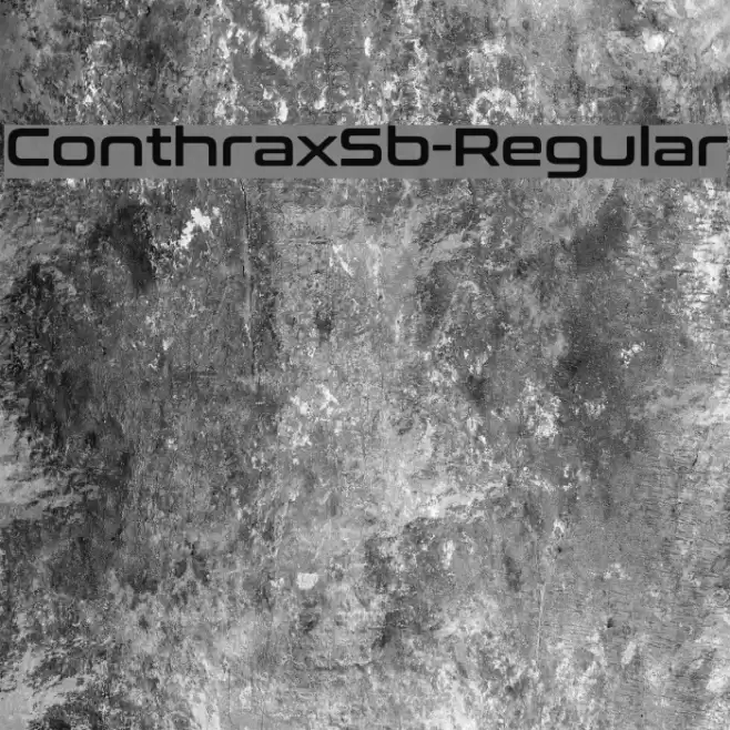 ConthraxSb-Regular Font examples