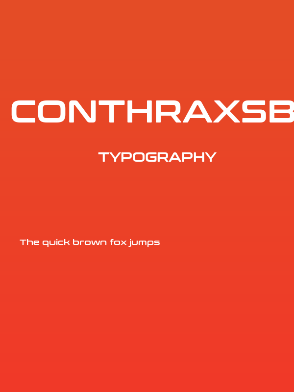 ConthraxSb-Regular Poster