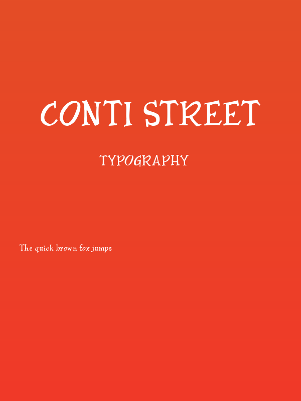 Conti Street Poster