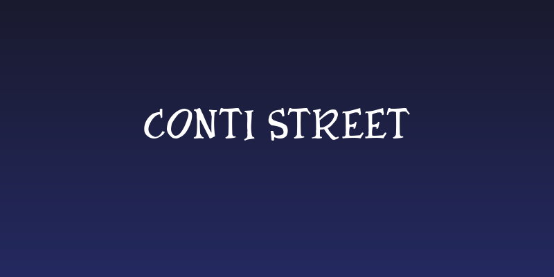 Conti Street Social Header