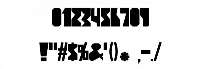 Contingents Font OTHER CHARS